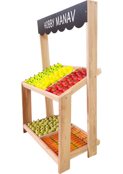 Ahşap Manav Tezgahı Anaokulu Ilgi Köşesi modelleri