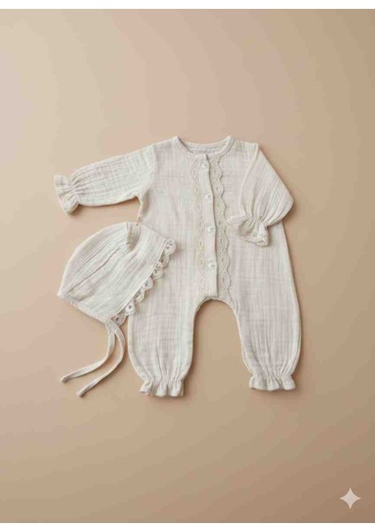 Müslin Tulum %100 Pamuklu Kız Bebek