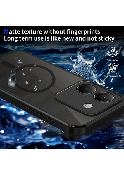 Xiaomi Poco M7 Pro 5g Kılıf, Manyetik Yarı Saydam Mat Darbeye Dayanıklı ve Parmak Izi Önleyici Koruyucu Kılıf-Siyah (Yurt Dışından) modelleri