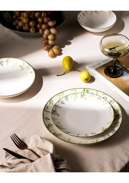 Vernon 6 Kişilik 24 Parça Yemek Takımı - Yeşil fiyatları