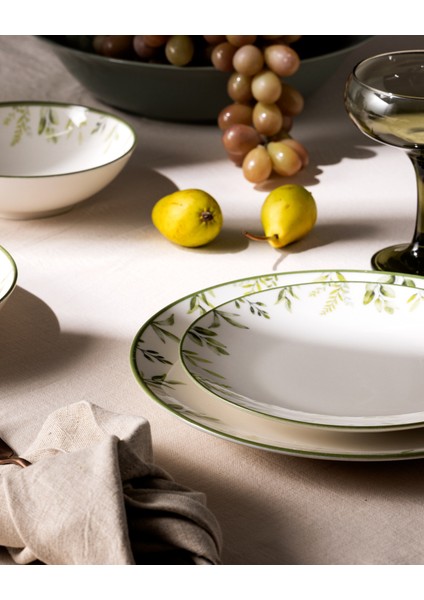 Vernon 6 Kişilik 24 Parça Yemek Takımı - Yeşil modelleri