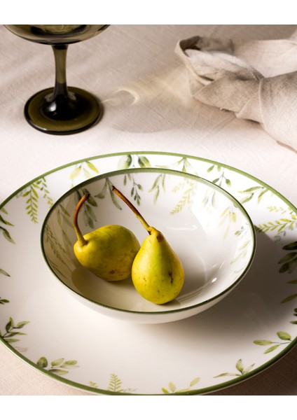 Vernon 6 Kişilik 24 Parça Yemek Takımı - Yeşil fırsatları