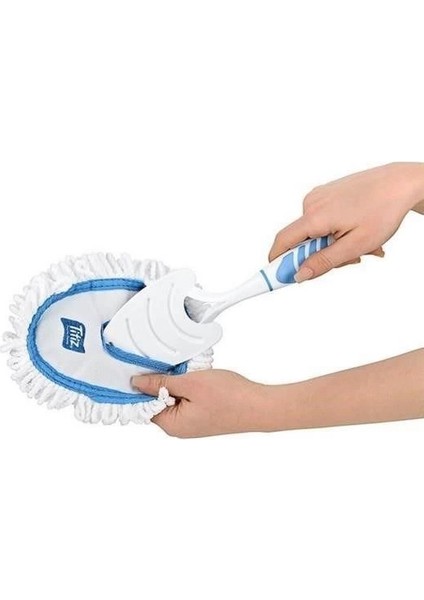 Mikrofiber Duster Toz Leke Kir Alıcı Temizleyici Tutacaklı Temizlik Bezi Aparatı Malzemesi fırsatları