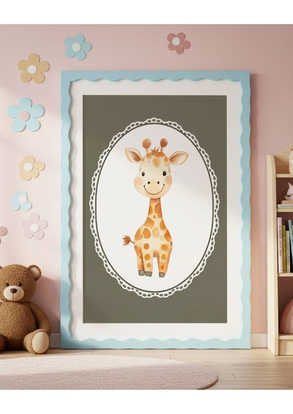 Vintage Zürafa Dijital Baskı Vintage Poster (Çerçevesiz) indirimleri