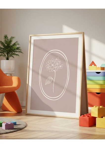 Tek Karanfil Dijital Baskı Vintage Poster (Çerçevesiz)