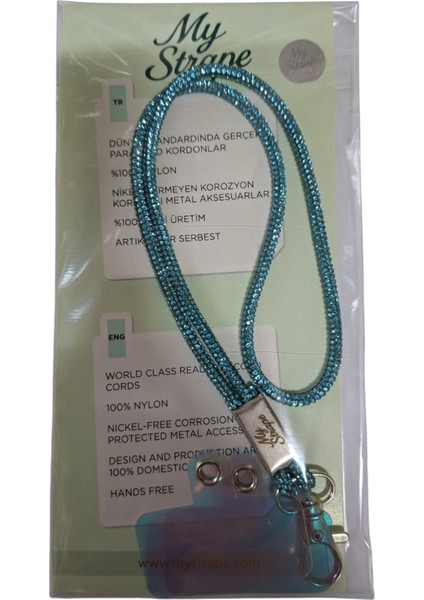 Mavi Taşlı Telefon El Askısı Tüm Kılıflara Uyumlu modelleri