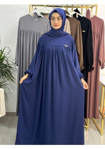 Şallı ve Üsten Robalı,kemerli Elbise Takım .hijap ,abaya (Hac ve Umre Için Uygundur) Indigo fırsatları