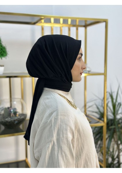 Ithal Kumaş Çıtçıtlı Hazır Şal Iki Sekılde Kullanılır Siyah Renk modelleri