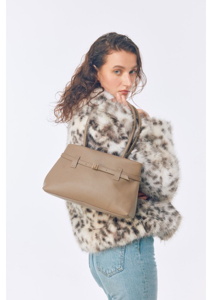 Suvea Vizon Hakiki Deri Omuz Çantası fırsatları