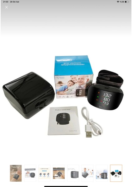 Konuşan Sesli Şarjlı Tansiyon Aleti Profil Kayıtlı LCD Dokunmatik Ekran fırsatları