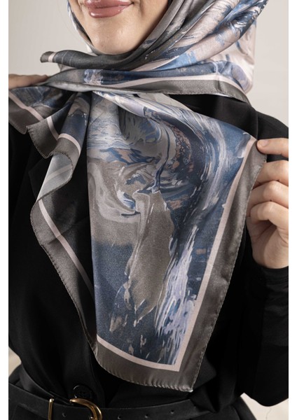 Dijital Kristal Desenli Eşarp 95x95 – Pastel Desen-3 fırsatları