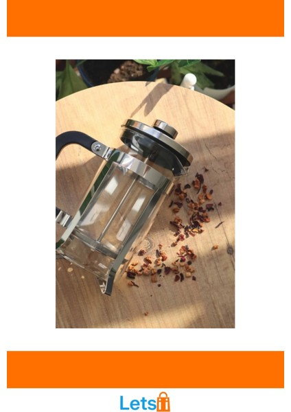 Isıya Dayanıklı Cam French Press 350 ml Paslanmaz Çelik Filtre fırsatları