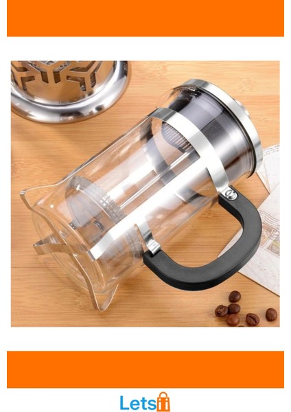 Isıya Dayanıklı Cam French Press 350 ml Paslanmaz Çelik Filtre indirimleri