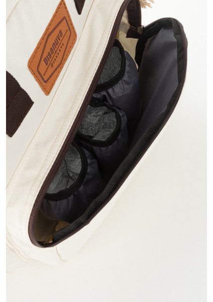 Püsküllü Anne Çantası Bebek Bakım Çantası Sırt ve Omuz Çantası