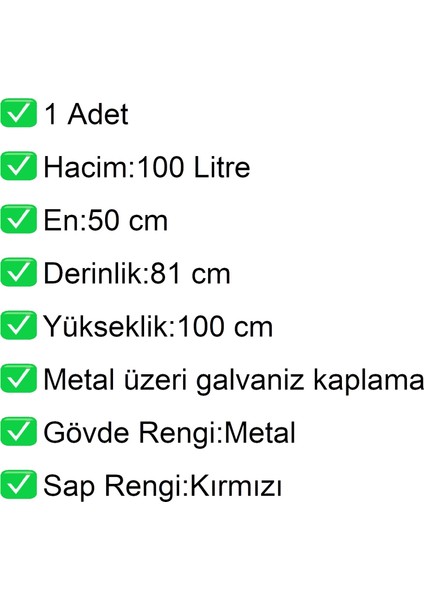 MK100 Metal Market Alışveriş Arabası 100 Litre fiyatları