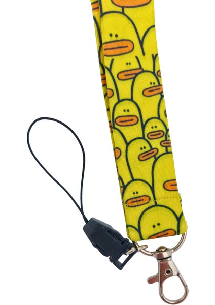 Sarı Ördek Kart Askısı Yaka Kartı Boyun Askı Ipi Telefon Askısı Yatay Dikey Kart Koruyucu modelleri