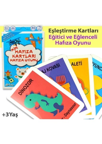 Oyun Star Hafıza Kartları Eşleştirme Eşini Bul Oyunu 3'lü Set fiyatları