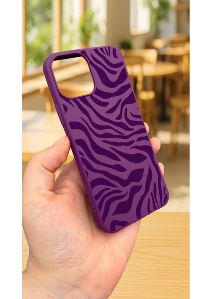 iPhone 12 ve 12 Pro Uyumlu Zebra Desenli Silikon Darbe Emici Klasik Korumalı Rubber KILIF277 modelleri