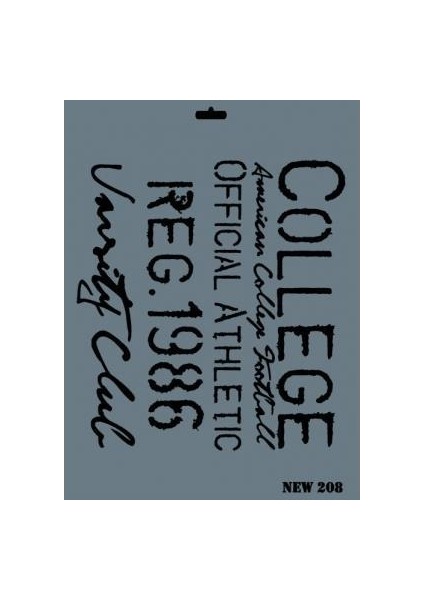 bulurum rich new seri n208 stencil 35x25 cm