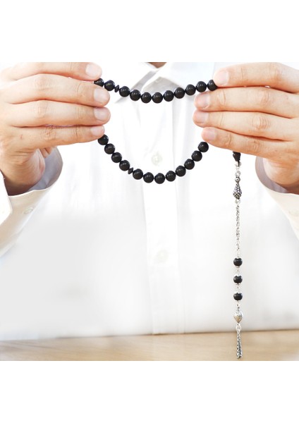 Kararmaz Metal Arnavut Zincir Püsküllü Küre Kesim Abanoz Ağacı Tesbih fırsatları