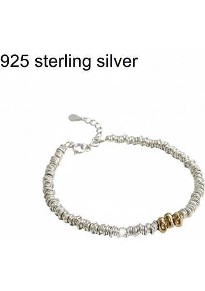 925 Sterling Silver Organik Tasarım Bileklik | Gümüş Rengi Şık Unıseks Bileklik modelleri