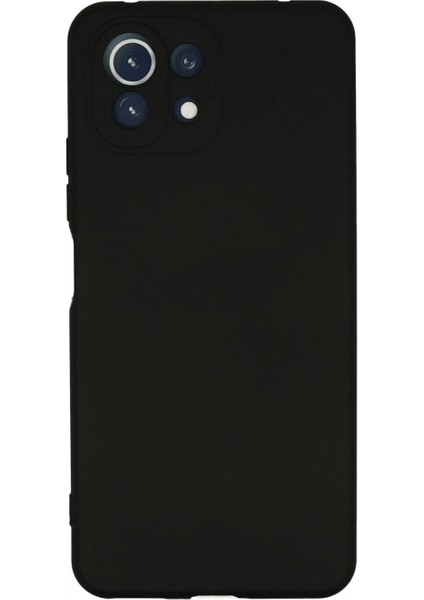 Xiaomi Mi 11 Lite Kılıf Nano Içi Kadife Silikon - Siyah (K95)