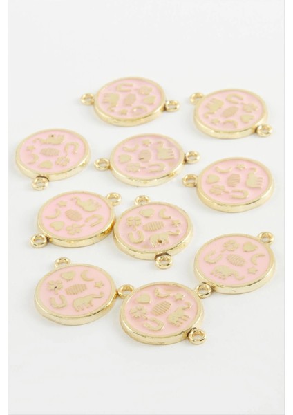 Yuvarlak Çift Kulp Mineli Bileklik ve Kolye Ucu Aparatı 1 Adet