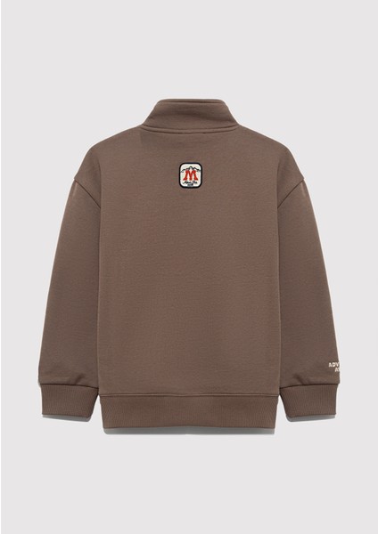 Mavi Logo Kahverengi Sweatshirt 6S10151-87181 modelleri