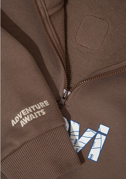 Mavi Logo Kahverengi Sweatshirt 6S10151-87181 fırsatları