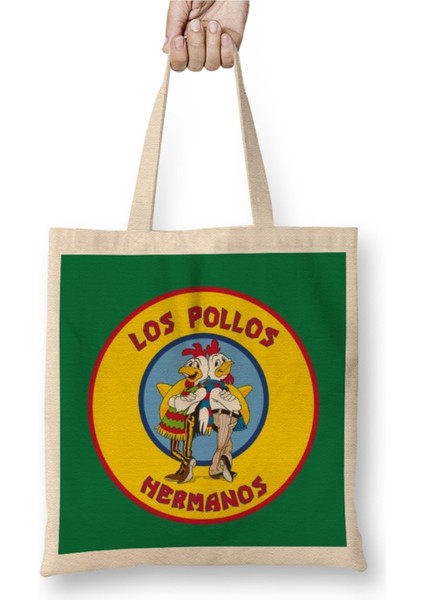 Los Pollos Hermanos Logo Bez Çanta Uzun Saplı Bez Çanta Uzun Saplı Sevgiliye Arkadaşa Hediye