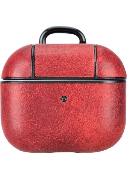 Apple Airpods 3.nesil Uyumlu Deri Kılıf Juni Aa4 Kırmızı fiyatları