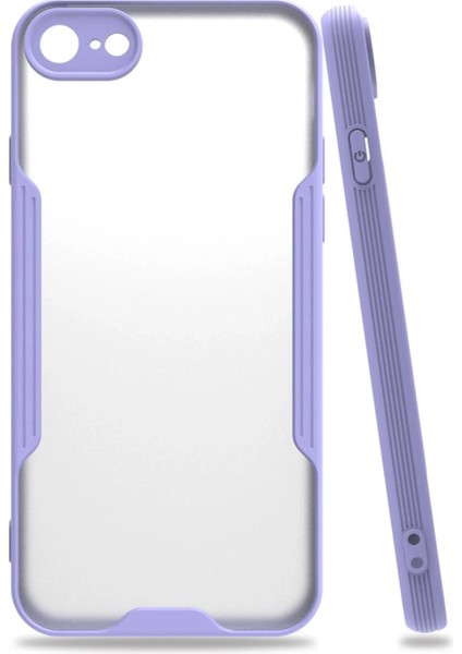 iPhone 7 Kılıf Platin Silikon - Lila (K95)