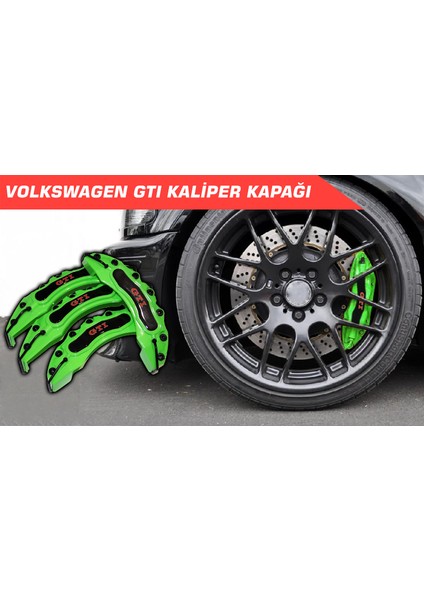 Yeşil Gtı (Kırmızı) 4'lü Kaliper Seti Yapıştırma Logolu modelleri
