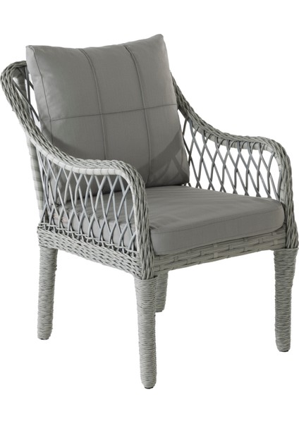Kaş 3+1+1+Masa Rattan Bahçe Balkon Mobilyası,RATTAN GRİ / KUMAŞ GRİ modelleri