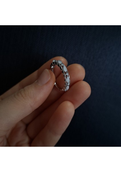 925 Ayar Gümüş Otantik Detay Genç/yetişkin Kadın Yüzüğü - Şık Tasarım (No:17) fiyatları