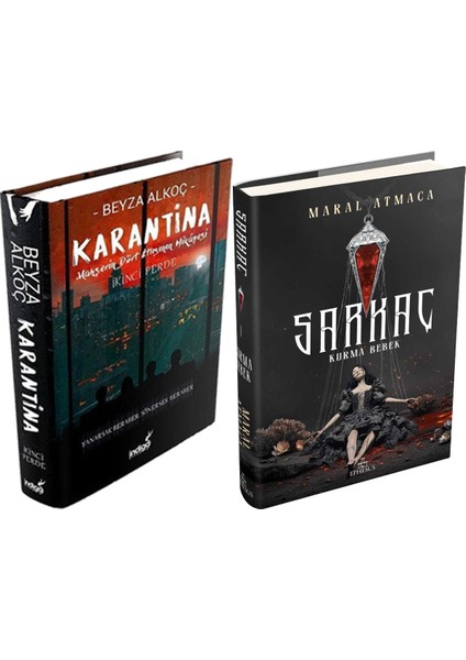 Sarkaç 1 Kurma Bebek Ciltli ve Karantina 2 Ciltli Beyza Alkoç 2li Set