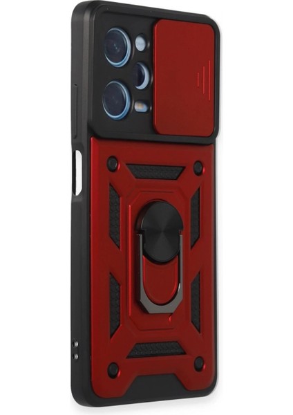 Xiaomi Redmi Note 12 Pro 5g Kılıf Pars Lens Yüzüklü Silikon - Kırmızı (K95) fiyatları