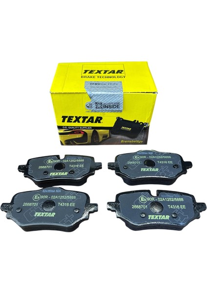 Arka Fren Balatası / U-11 X1 18i / TEXTAR2668701