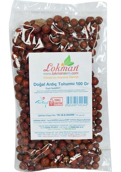 Ardıç Tohumu Tane Doğal 100 gr Paket fiyatları