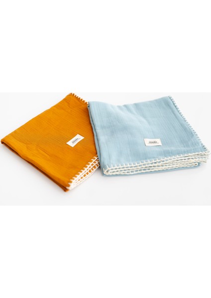 %100 Pamuk 2 Katlı Camel Bebek Müslin & Çocuk Müslin Battaniye (110*110CM) fırsatları