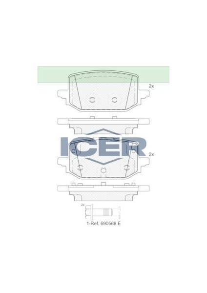 Fren Balata Arka Nıssan Qashqaı Iıı (J12) 1.3 Dıg-T 2021- / Renault Kangoo 2021- 440609529R