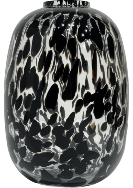 Siyah Leopar Vazo Büyük Boy