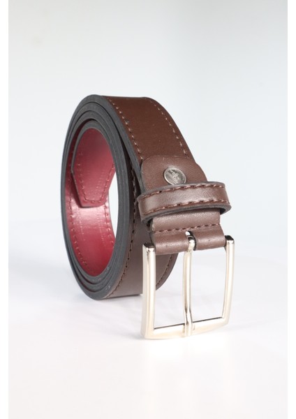 Erkek 4 cm Spor Kahverengi Kemer