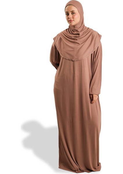 Vizon Tek Parça Namaz Elbisesi Viskon Düz 2503_10