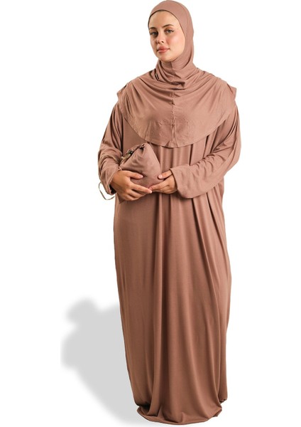 Vizon Tek Parça Namaz Elbisesi Viskon Düz 2503_10 modelleri