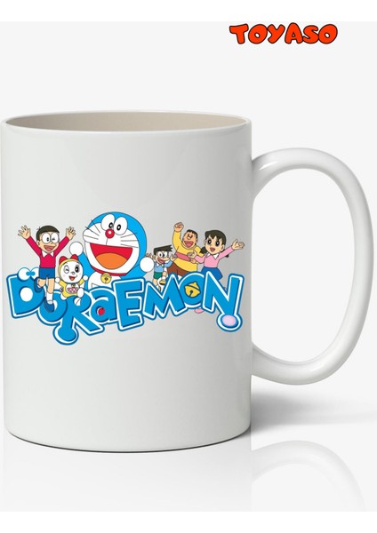 Doraemon - All Your Dream Anime Temalı Beyaz Kupa Bardak Sevgiliye Arkadaşa Hediye