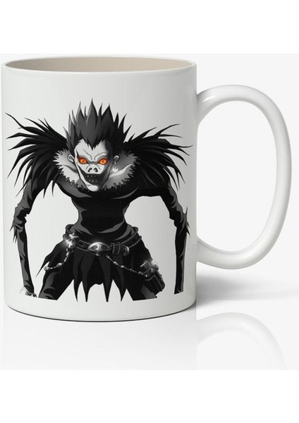 Death Note Ryuk Anime Temalı Beyaz Kupa Bardak Sevgiliye Arkadaşa Hediye