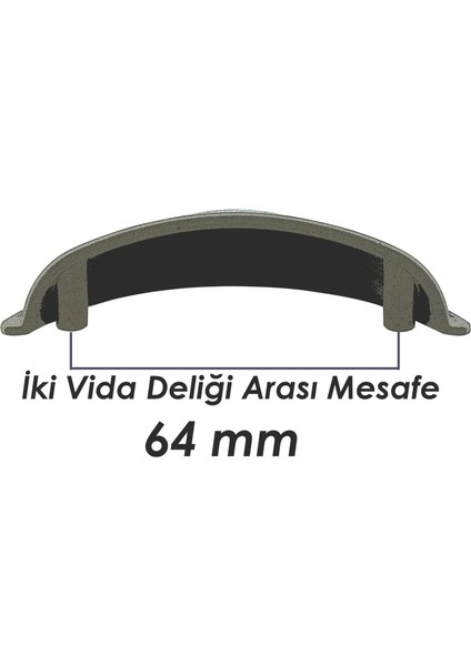 Çanak Çekmece Mutfak Dolap Kapak Kulpu Kulbu 64 mm Metal Kulp Krom modelleri