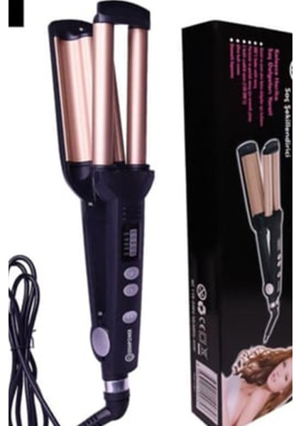 2'li Wag Maşa Saç Şekillendirici Seramik Kaplama Saç Bukle Cihazı