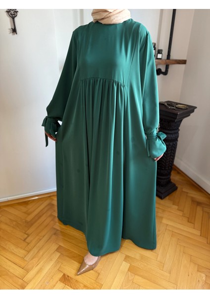 Kol Bağlamalı Oversize Elbise 1001 modelleri